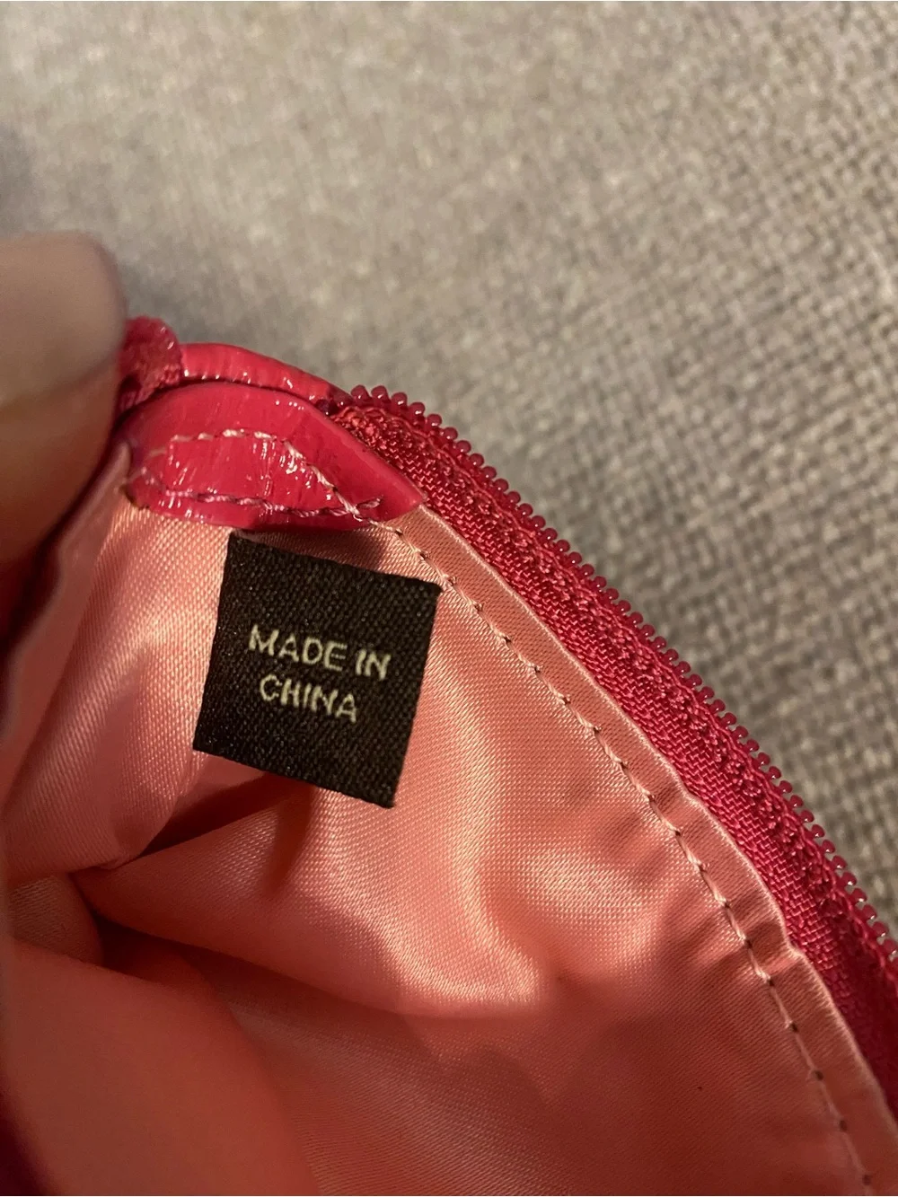 COACH Orange & Pink Signature Zip POPPY Wristlet